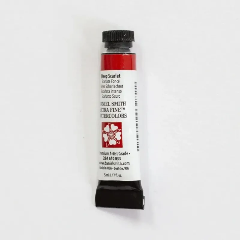 Daniel Smith Watercolor 5ml Extra Fine Deep Scarlet 1 - Little Painter Art | Exploring the Endless Possibilities of Art| Shop All