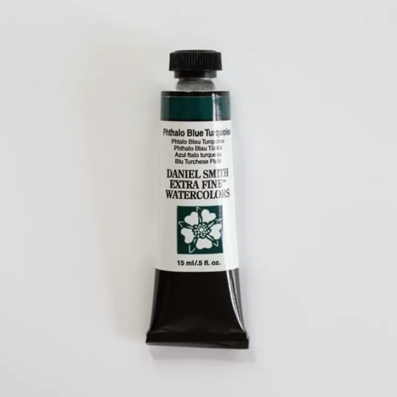 Daniel Smith Watercolour 15ml Extra Fine Phthalo Blue Turquoise 2 - Little Painter Art | Exploring the Endless Possibilities of Art| Shop All
