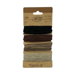 Darice 100% Natural Hemp Cord - Earth Tones, 20lb - Little Painter Art | Exploring the Endless Possibilities of Art| Shop All