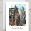 David Crighton Christmas Card - St Lawrence Market Toronto - Little Painter Art | Exploring the Endless Possibilities of Art| Shop All