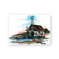 David Crighton Fridge Magnet - Leuty Lifeguard - Little Painter Art | Exploring the Endless Possibilities of Art| Shop All