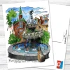 David Crighton Postcard - Berczy Park Fountain - Little Painter Art | Exploring the Endless Possibilities of Art| Shop All