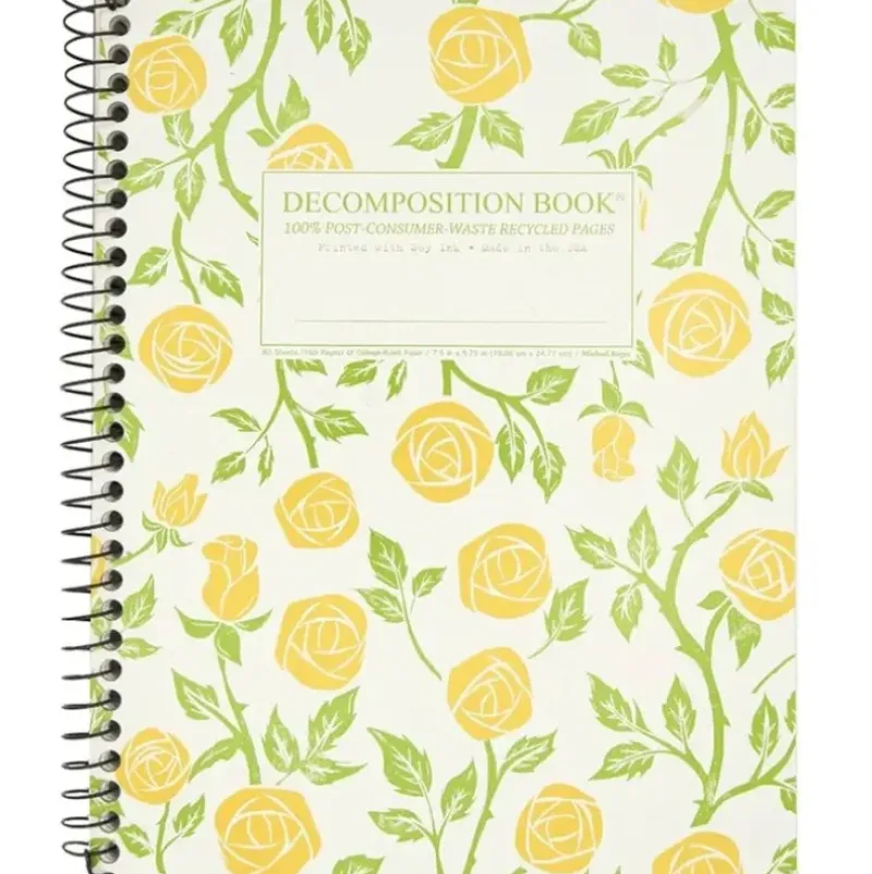 Decomposition Notebook, Coilbound - Roses - Little Painter Art | Exploring the Endless Possibilities of Art| Shop All