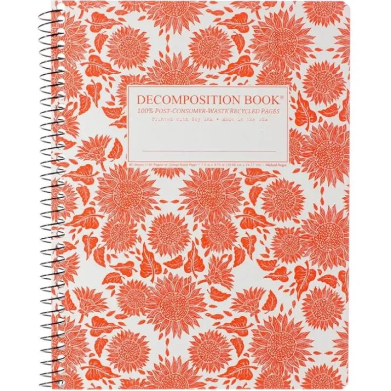 Decomposition Notebook, Coilbound - Sunflowers - Little Painter Art | Exploring the Endless Possibilities of Art| Shop All