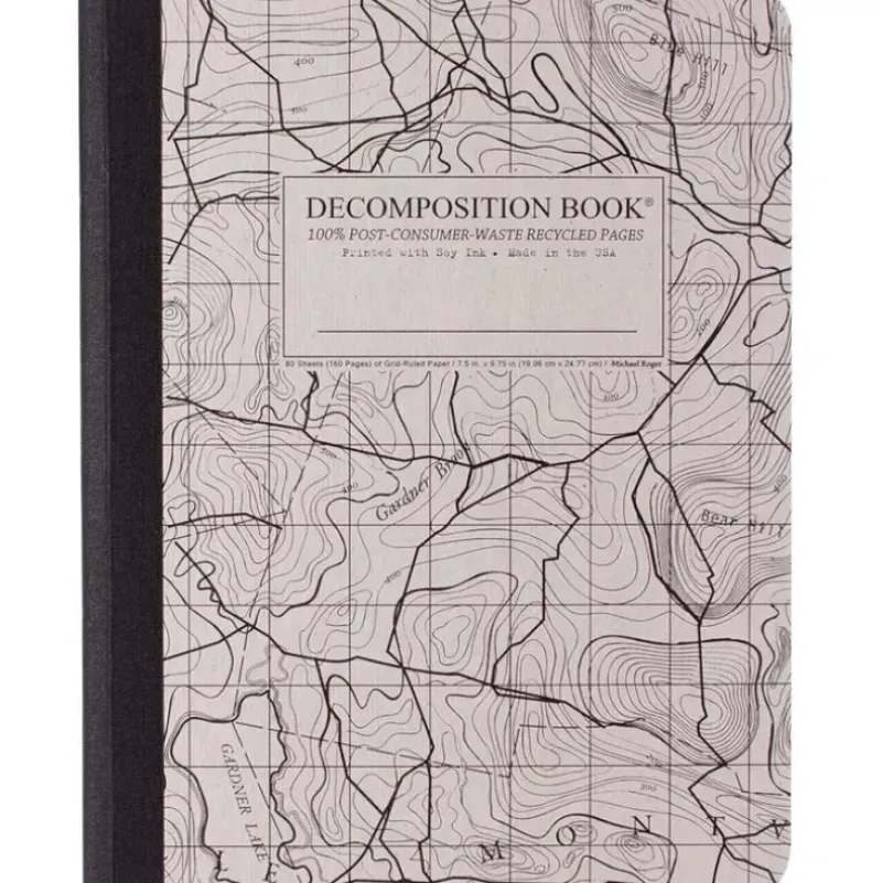Decomposition Notebook, Grid - Topographical Map - Little Painter Art | Exploring the Endless Possibilities of Art| Shop All