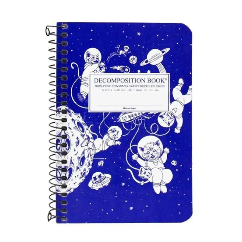 Decomposition Pocket Notebook, Coilbound - Kittens In Space - Little Painter Art | Exploring the Endless Possibilities of Art| Shop All