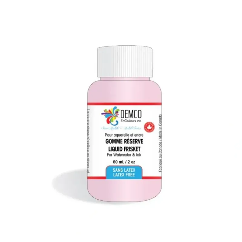 Demco EnCouleurs Liquid Latex Free Frisket 60mL Pink - Little Painter Art | Exploring the Endless Possibilities of Art| Hot