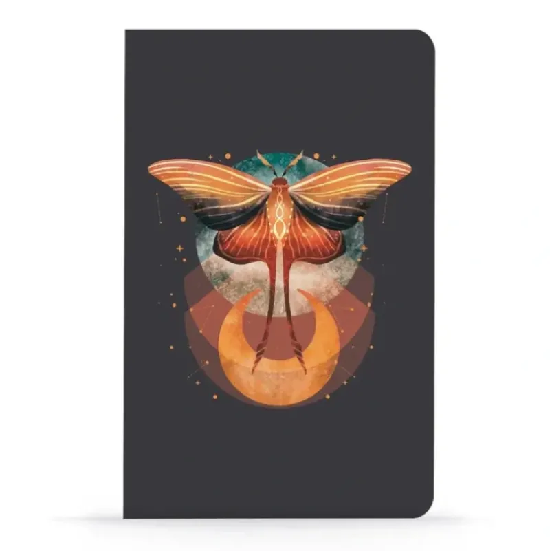 Denik Classic Layflat Notebook, Lined - Cosmic Moth - Little Painter Art | Exploring the Endless Possibilities of Art| Hot