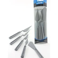 Derivan Plastic Painting Knife Set - 5 Piece Set - Little Painter Art | Exploring the Endless Possibilities of Art| Shop All