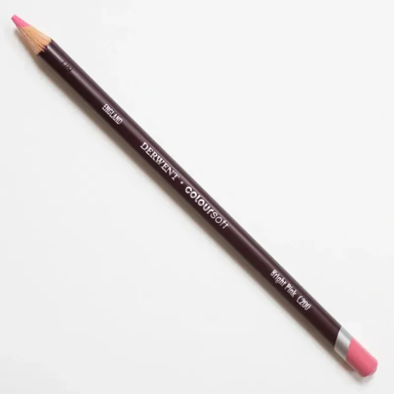 Derwent Coloursoft 200 Bright Pink - Little Painter Art | Exploring the Endless Possibilities of Art| Pigment