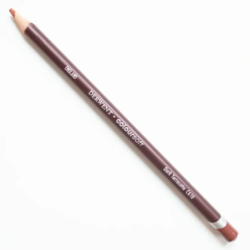 Derwent Coloursoft 610 Dark Terracotta - Little Painter Art | Exploring the Endless Possibilities of Art| Shop All