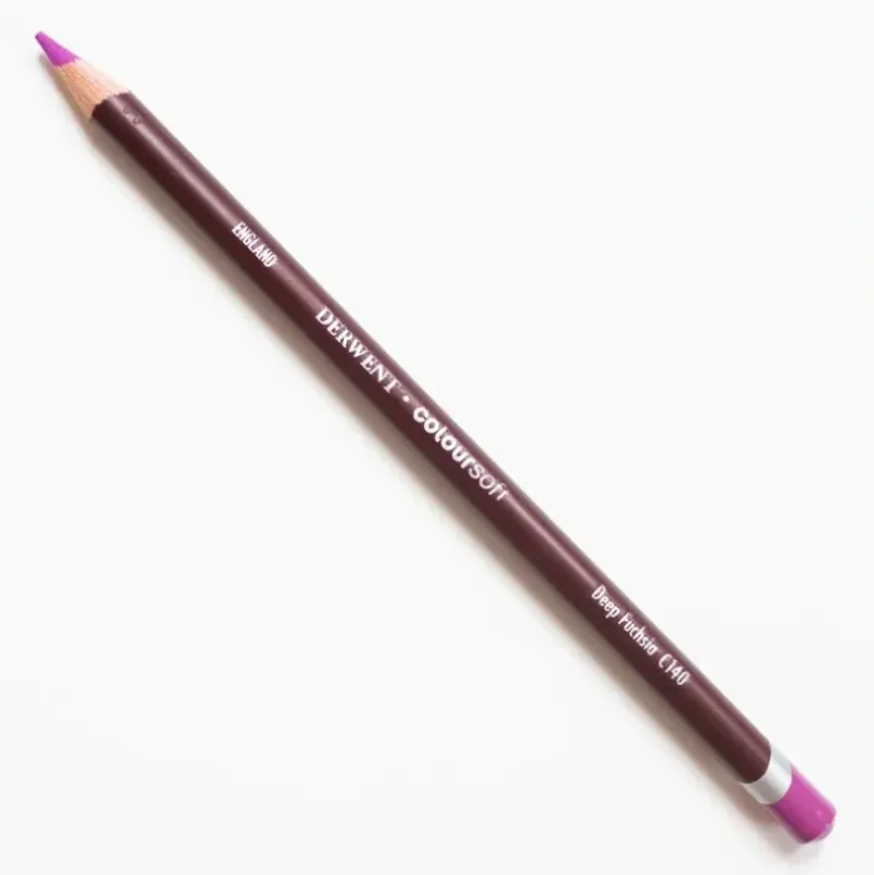 Derwent Coloursoft 140 Deep Fuchsia - Little Painter Art | Exploring the Endless Possibilities of Art| Pigment