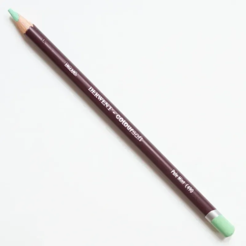 Derwent Coloursoft 490 Pale Mint - Little Painter Art | Exploring the Endless Possibilities of Art| Pigment