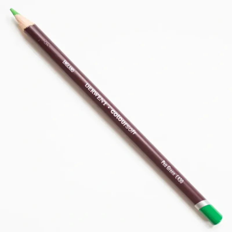 Derwent Coloursoft 430 Pea Green - Little Painter Art | Exploring the Endless Possibilities of Art| Pigment