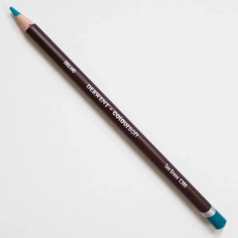 Derwent Coloursoft 380 Sea Green - Little Painter Art | Exploring the Endless Possibilities of Art| Pigment