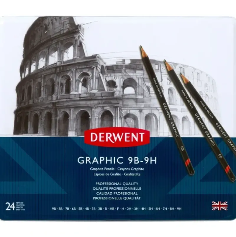 Derwent Graphic Pencils 24 Tin - Little Painter Art | Exploring the Endless Possibilities of Art| Shop All