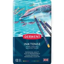 Derwent Inktense Pencil 12 Tin Set - Little Painter Art | Exploring the Endless Possibilities of Art| Shop All