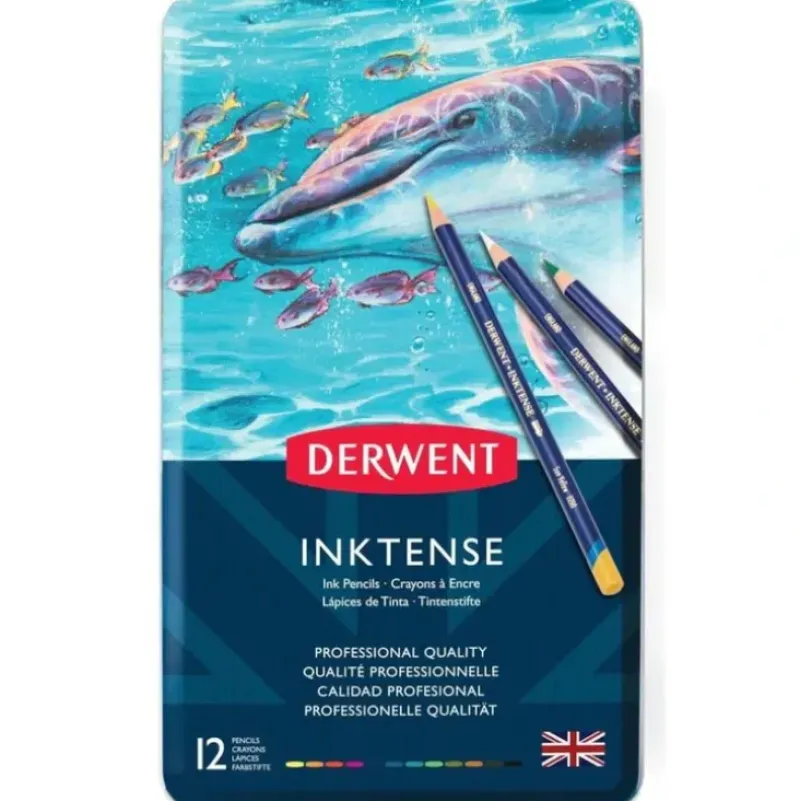 Derwent Inktense Pencil 12 Tin Set - Little Painter Art | Exploring the Endless Possibilities of Art| Shop All