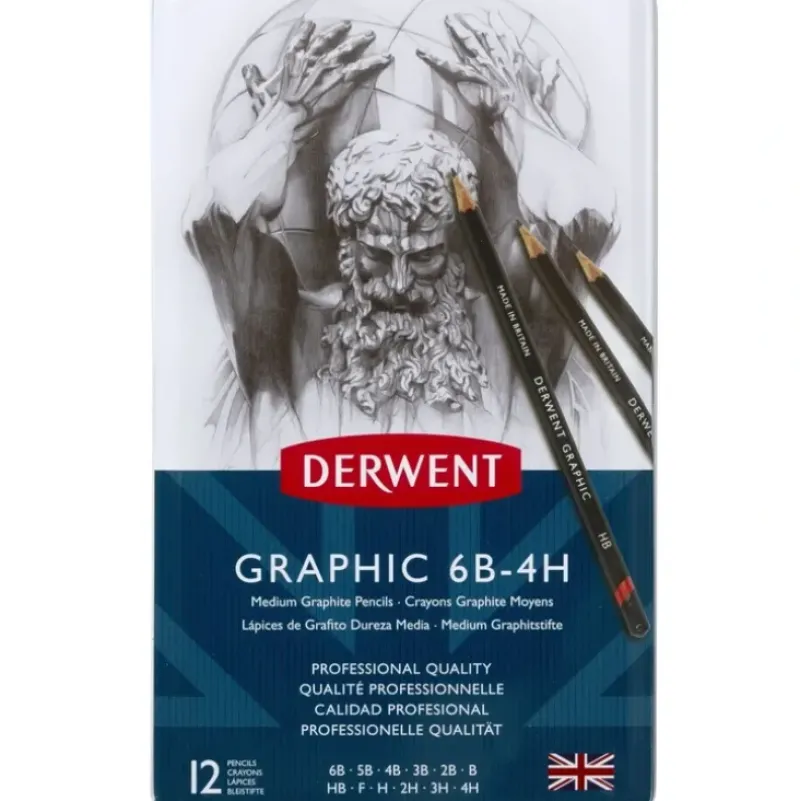 Derwent Medium Sketching Pencils - Set of 12 - Little Painter Art | Exploring the Endless Possibilities of Art| Shop All