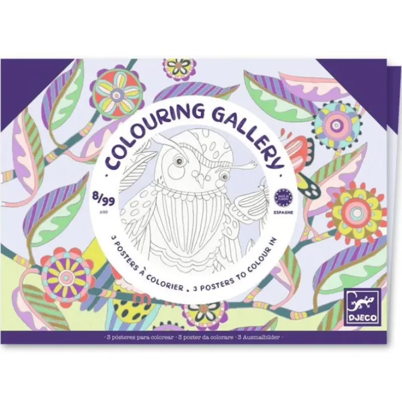 Djeco Colouring Gallery Kit - Birds - Little Painter Art | Exploring the Endless Possibilities of Art| Hot