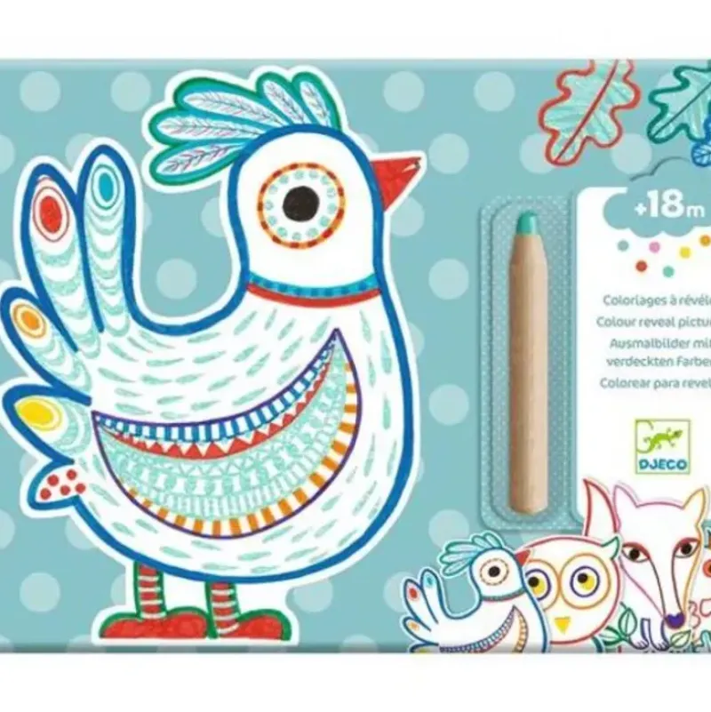Djeco Colouring Reveal Kit - Forest Friends - Little Painter Art | Exploring the Endless Possibilities of Art| Shop All