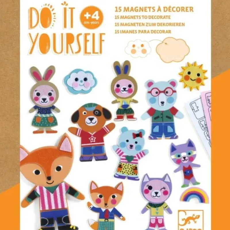 Djeco DIY Magnet Kit - Funky Family - Little Painter Art | Exploring the Endless Possibilities of Art| Shop All