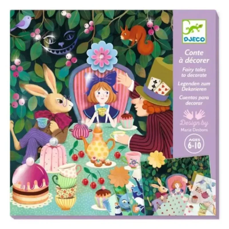 Djeco Fairy Tales To Decorate - Wonderland - Little Painter Art | Exploring the Endless Possibilities of Art| Hot