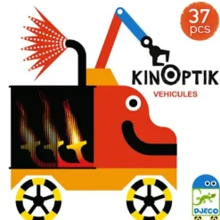 Djeco Kinoptik 37pc - Vehicles - Little Painter Art | Exploring the Endless Possibilities of Art| Shop All