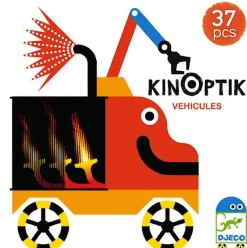 Djeco Kinoptik 37pc - Vehicles - Little Painter Art | Exploring the Endless Possibilities of Art| Shop All