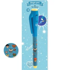 Djeco Lovely Paper Invisible Ink Magic Pen - Super Heroes - Little Painter Art | Exploring the Endless Possibilities of Art| Shop All