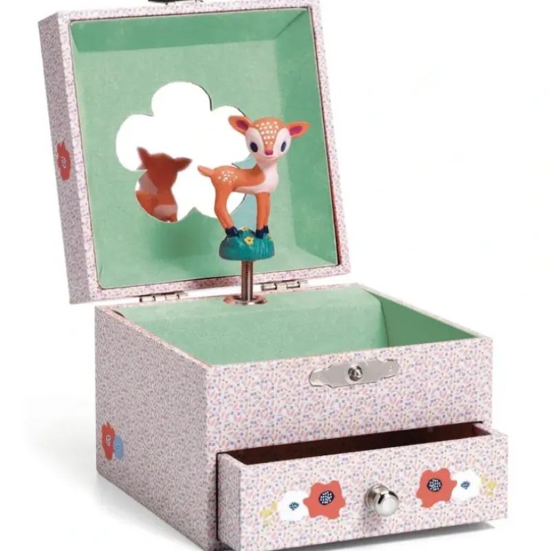Djeco Musical Jewellery Box - Wood Fawn - Little Painter Art | Exploring the Endless Possibilities of Art| Shop All