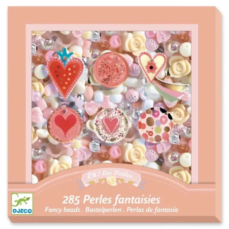 Djeco Oh! Les Perles Fancy Bead Kit - Hearts - Little Painter Art | Exploring the Endless Possibilities of Art| Shop All