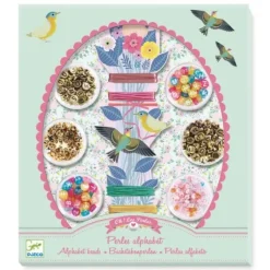Djeco Oh! Les Perles Jewellery Kit - Alphabet Beads - Little Painter Art | Exploring the Endless Possibilities of Art| Shop All