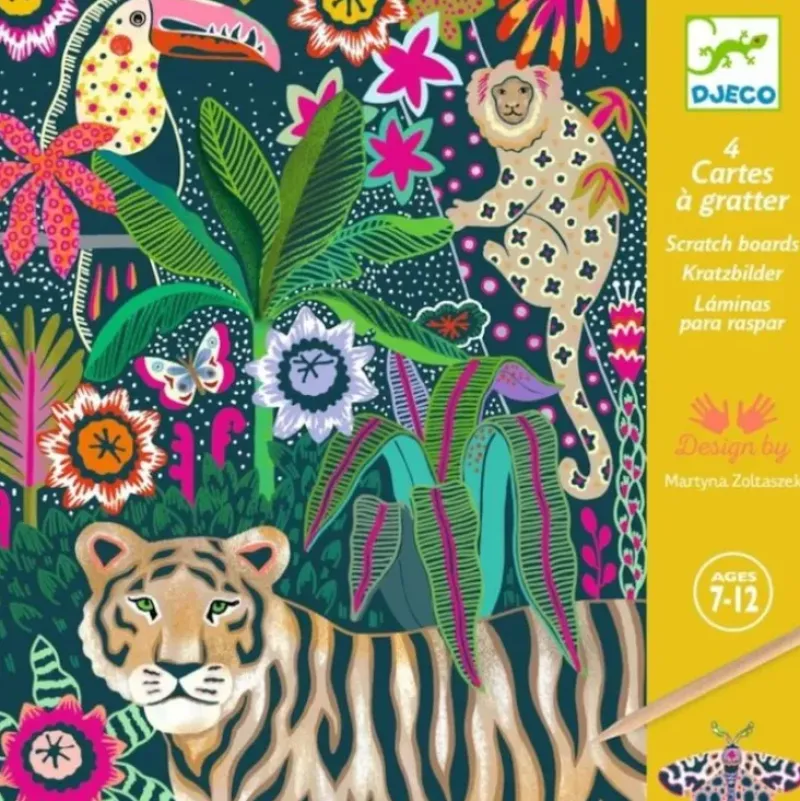 Djeco Scratch Art Kit - Rococo - Little Painter Art | Exploring the Endless Possibilities of Art| Shop All