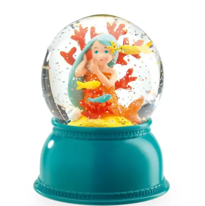 Djeco Snow Globe Nightlight - Mermaid - Little Painter Art | Exploring the Endless Possibilities of Art| Hot