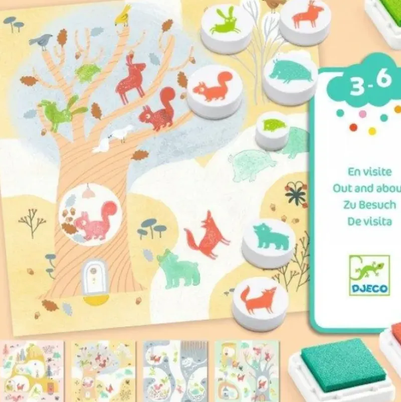 Djeco Stamp Kit - Out and About - Little Painter Art | Exploring the Endless Possibilities of Art| Shop All
