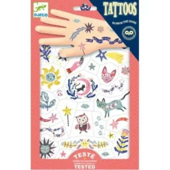 Djeco Temporary Tattoos - Sweet Dreams - Little Painter Art | Exploring the Endless Possibilities of Art| Shop All