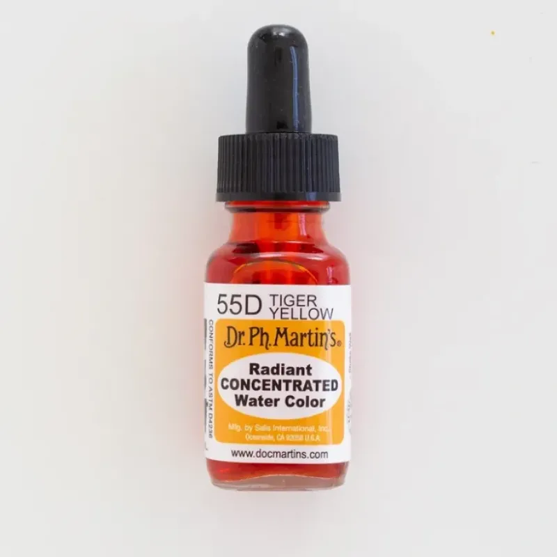 Brush^Dr. Ph. Martins Radiant Concentrated 55D Tiger Yellow - Little Painter Art | Exploring the Endless Possibilities of Art
