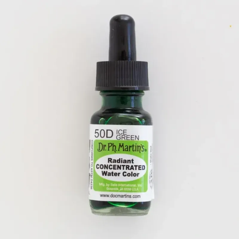 Brush^Dr. Ph. Martins Radiant Concentrated 50D Ice Green - Little Painter Art | Exploring the Endless Possibilities of Art