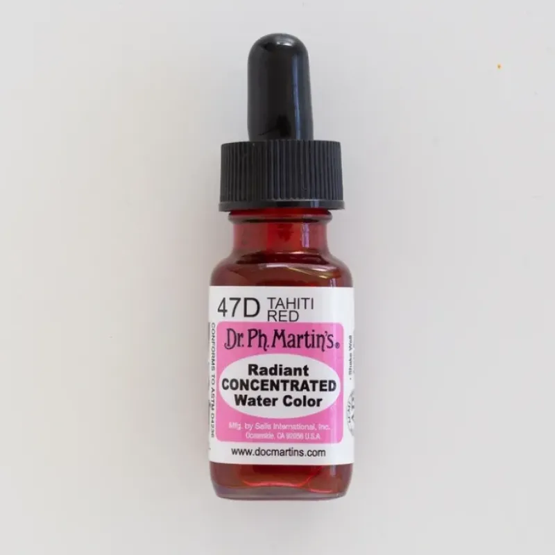Brush^Dr. Ph. Martins Radiant Concentrated 47D Tahiti Red - Little Painter Art | Exploring the Endless Possibilities of Art