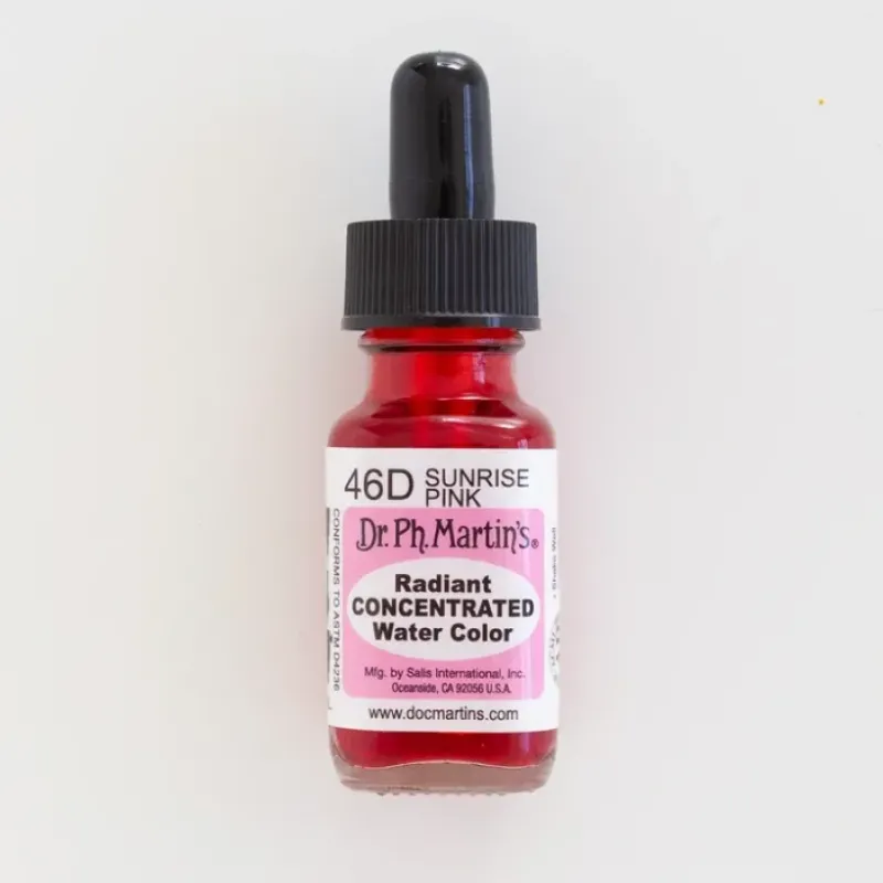 Brush^Dr. Ph. Martins Radiant Concentrated 46D Sunrise Pink - Little Painter Art | Exploring the Endless Possibilities of Art