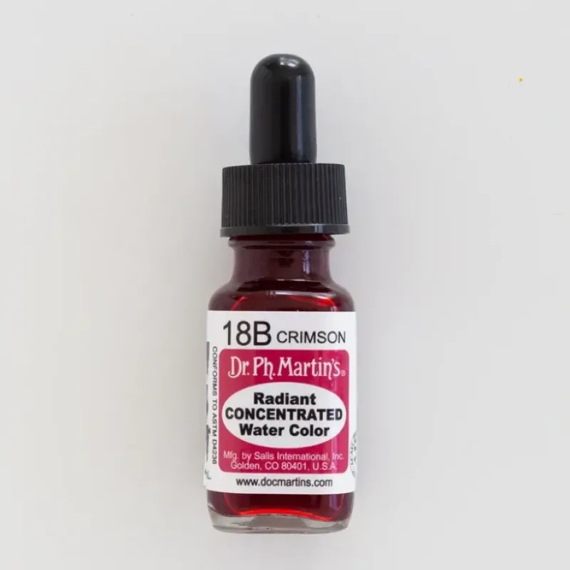 Brush^Dr. Ph. Martins Radiant Concentrated 18B Crimson - Little Painter Art | Exploring the Endless Possibilities of Art