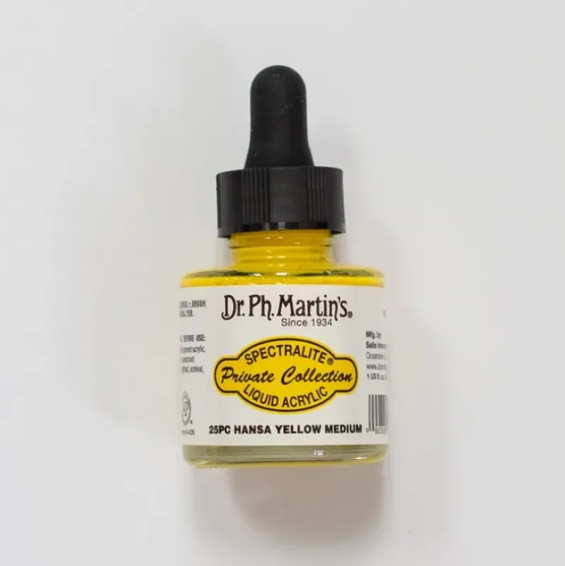 Dr. Ph. Martins Spectralite 25PC Hansa Yellow Medium - Little Painter Art | Exploring the Endless Possibilities of Art| Canvas