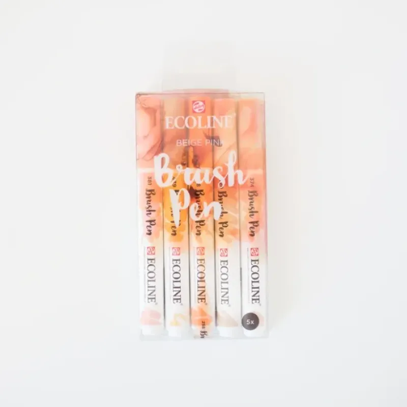 Brush^Ecoline brushpen set Beige Pink - Little Painter Art | Exploring the Endless Possibilities of Art
