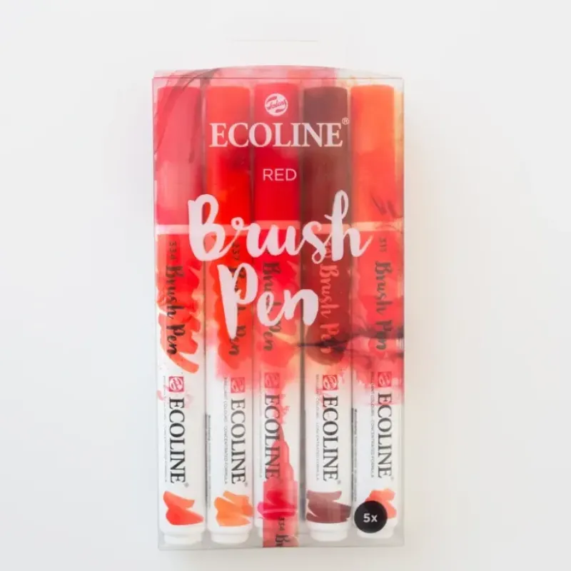 Brush^Ecoline brushpen set Red - Little Painter Art | Exploring the Endless Possibilities of Art
