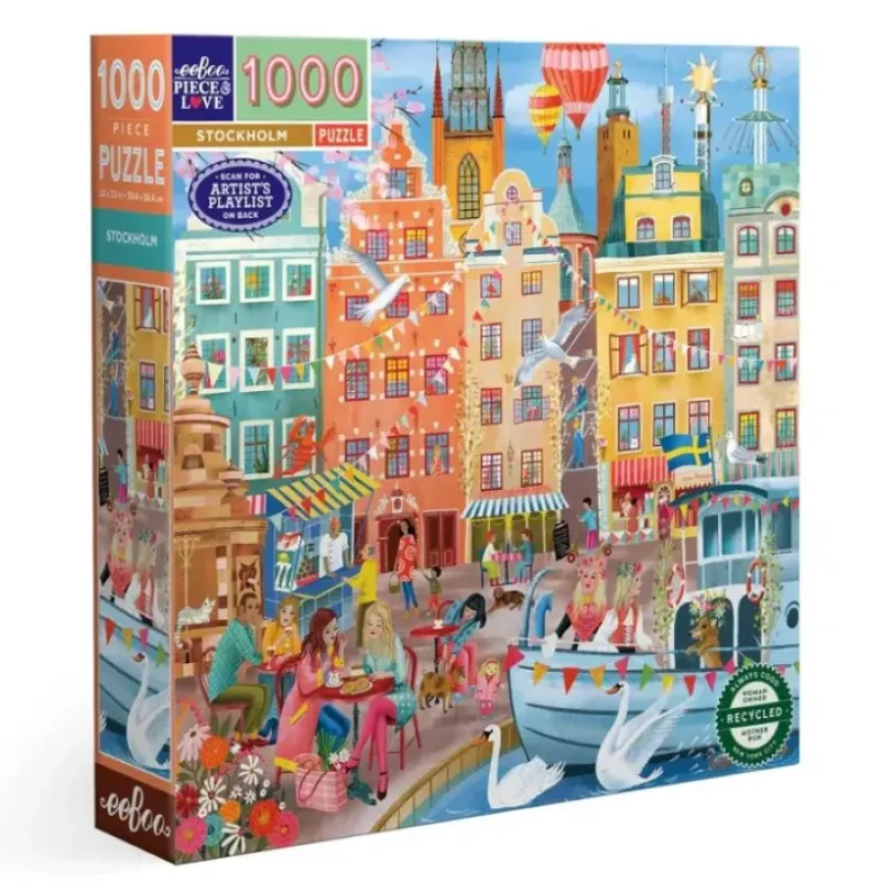 Shop All^eeBoo 1000pc Puzzle - Stockholm - Little Painter Art | Exploring the Endless Possibilities of Art