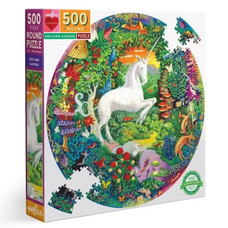 Shop All^eeBoo 500pc Puzzle - Unicorn Garden - Little Painter Art | Exploring the Endless Possibilities of Art