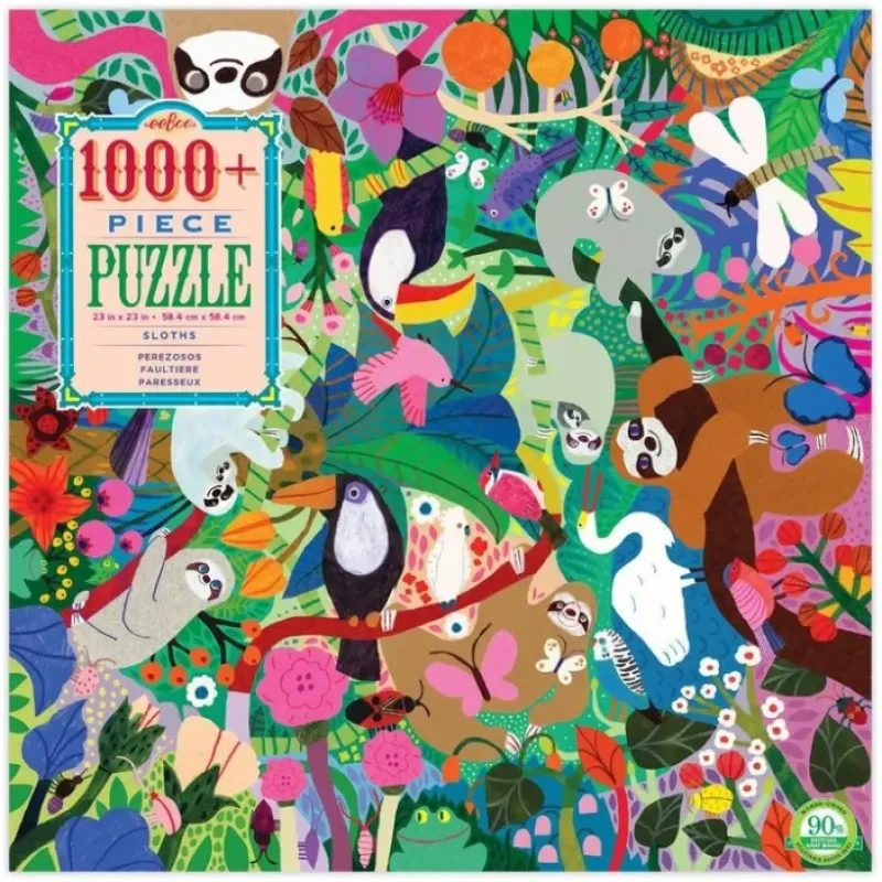 Shop All^eeBoo 1000pc Puzzle Sloths - Little Painter Art | Exploring the Endless Possibilities of Art