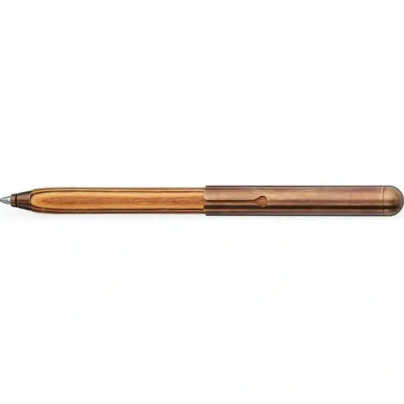 Shop All^E+M Style Wood Ballpoint Pen - Zebrano with Vintage Brass - Little Painter Art | Exploring the Endless Possibilities of Art