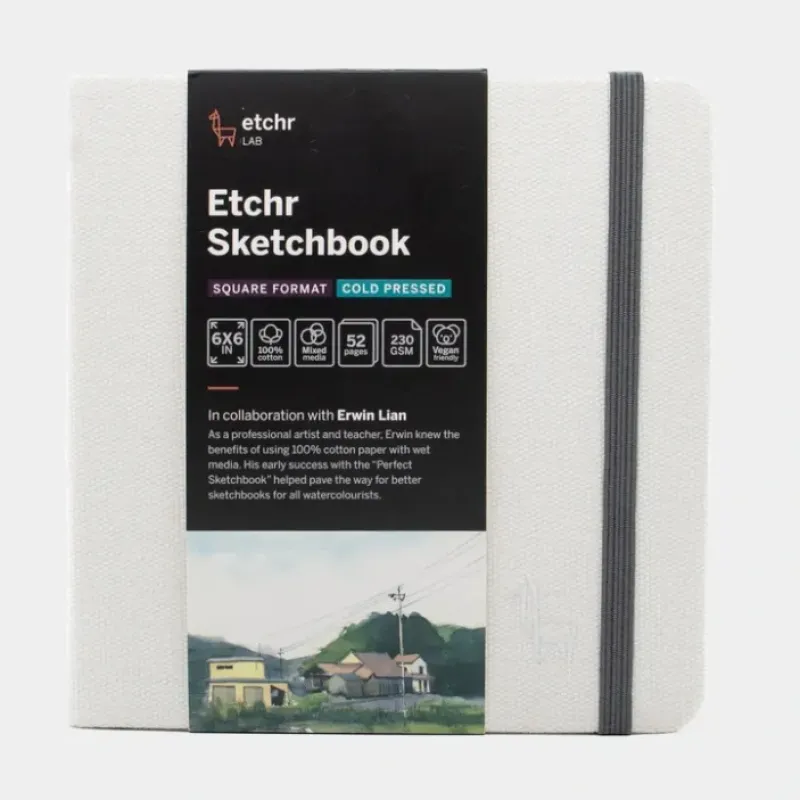 Shop All^Etchr sketchbook Square 6" Cold Pressed - Little Painter Art | Exploring the Endless Possibilities of Art